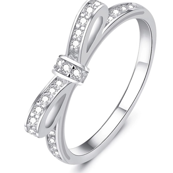 Jewelry - 💜 (925) BOW KNOT MICRO PAVE RING